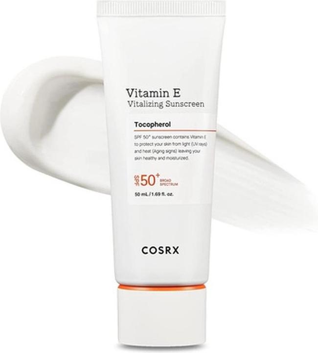Actual product image Cosrx Vitamin E Vitalising Sunscreen Tocopherol SPF50+ (Suntan cream, SPF 50+, 50 ml)