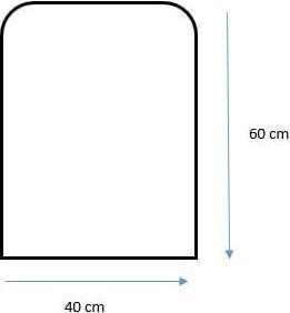Productafbeelding Domoletti MIRROR HUNG SIMPLE C-EDGE 40X60 ARCHC (40 x 60 cm)