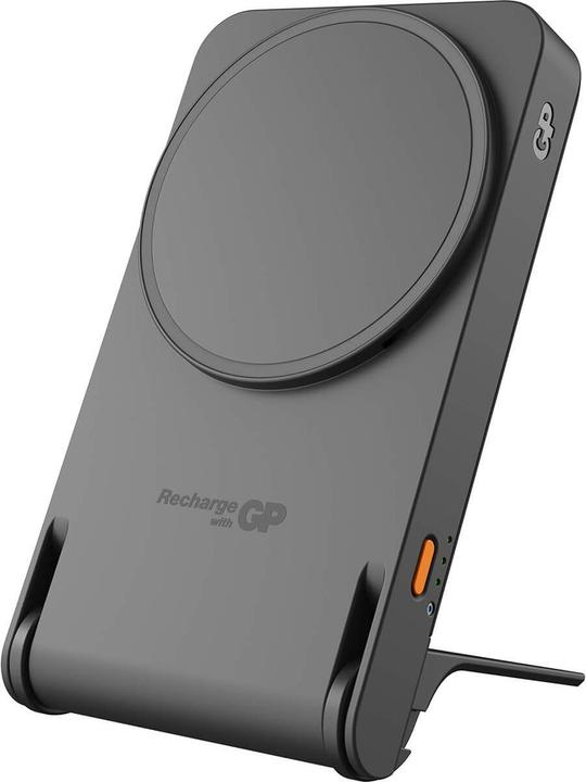 GP Batteries GP Magnetic Safe 2-in-1 Wireless Powerbank & Charger 5000mAh (5000 mAh, 20 W, 18.50 Wh)
