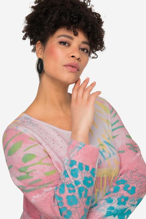 Immagine prodotto Miamoda Pullover, Alloverdruck, Rundhals, Langarm (48)