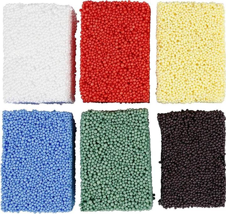 Actual product image Creativ Company Soft Foam Clay standard colours, 6x10gr.
