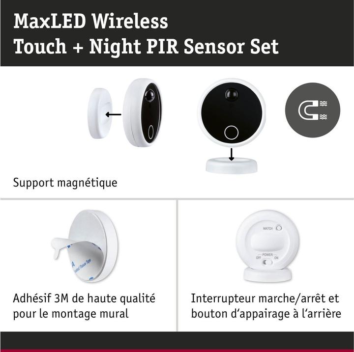 Produktbild Paulmann MaxLED Wireless PIR & Touch Sensor Set