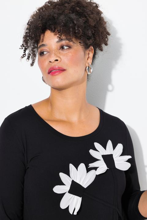Produktbild Miamoda T-Shirt, A-Line, 3D-Blumen (50)