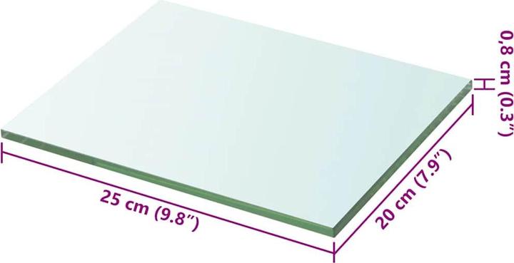 Actual product image vidaXL Glasplatte