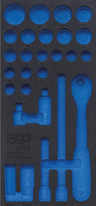 Actual product image BGS Tool Tray 1/3, empty for 4126