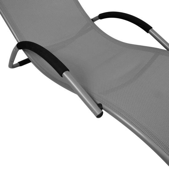 Actual product image Home4you Bed BRIGO, 177x65xH73cm, frame: aluminium, sitting part: textile, colour: beige (180 cm)