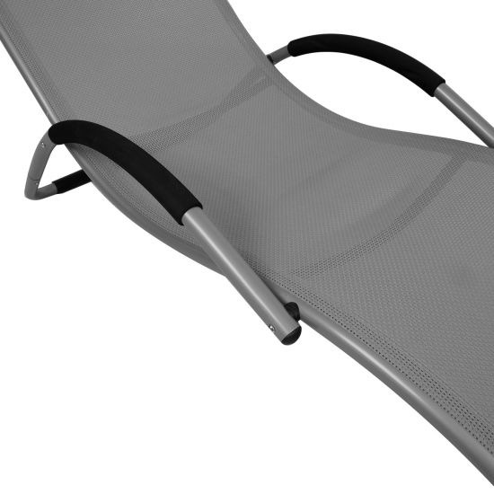 Actual product image Home4you Bed BRIGO, 177x65xH73cm, frame: aluminium, sitting part: textile, colour: beige (180 cm)