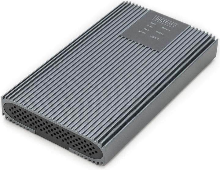 Actual product image Digitus USB M.2 NVMe Clonestation, SSD, NVMe, 20Gbits, USB 3.2 Gen2, aluminum, toolfree (M.2 2280, M.2 2260, M.2 2242, M.2 2230)