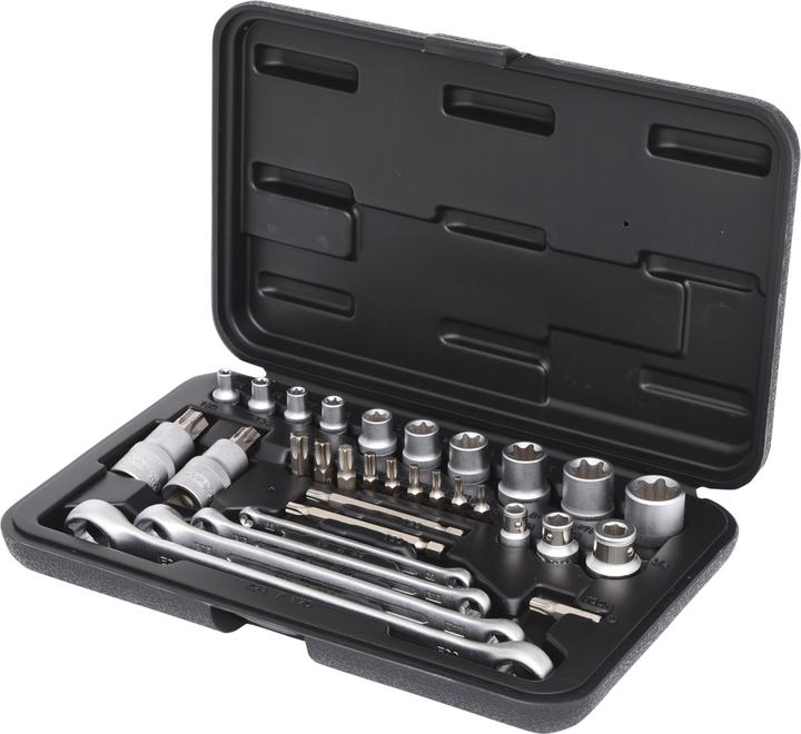 Actual product image KS Tools 1/4"+3/8"+1/2" Torx socket wrench set