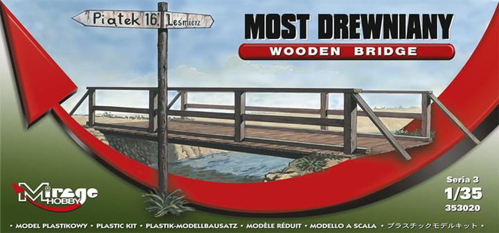 Produktbild Mirage Hobby Holzbrücke mit Geländer und Wegweiser