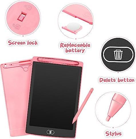 Image du produit Activity Board Tablette d'écriture LCD jouet pour enfants 2-pack tablette de dessin, tablette d'écriture LCD pour