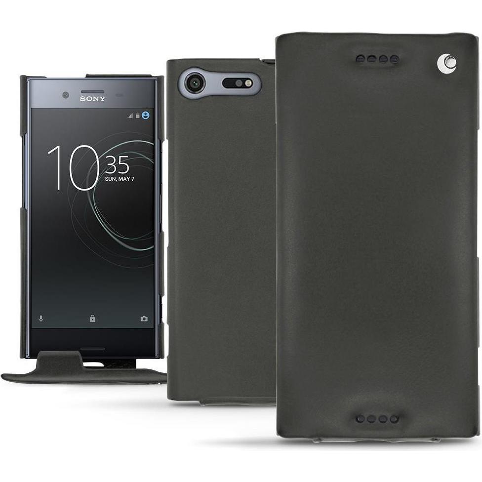 Thumbnail - Noreve Lederschutzhülle vertikal (Sony Xperia XZ Premium), Smartphone Hülle, Schwarz