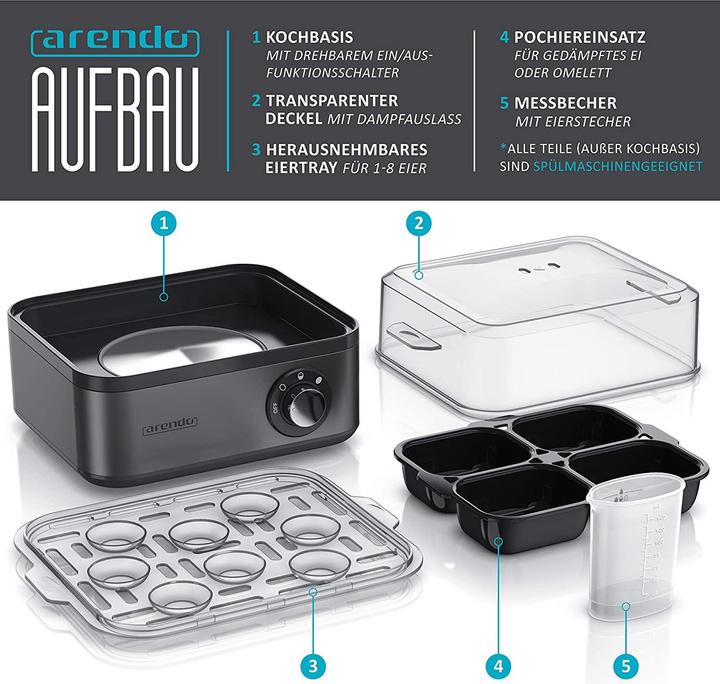 Produktbild Arendo Eierkocher Edelstah