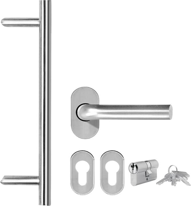Produktbild Diverse Hardware Haustür Aluminium und PVC Weiss 100x210 cm