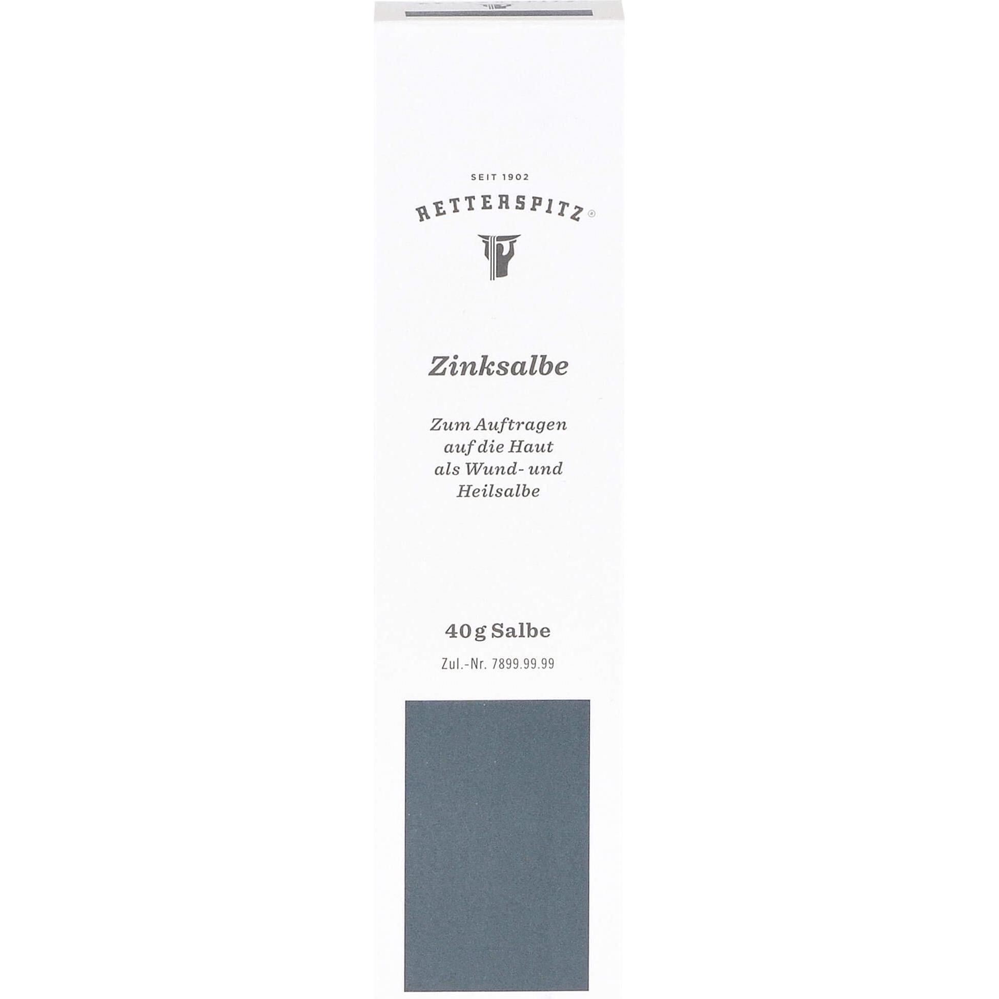 Retterspitz, Wundversorgung, Zinksalbe als Wund- und Heilsalbe, 40 g Salbe