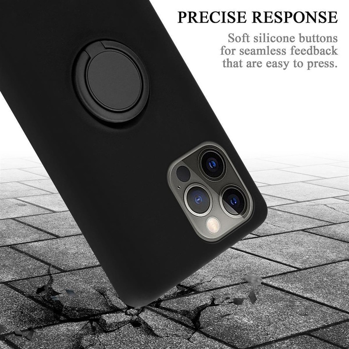 Actual product image Cadorabo TPU Liquid Ring Silicone Case Cover (Realme 12 Pro+, Apple iPhone 12)