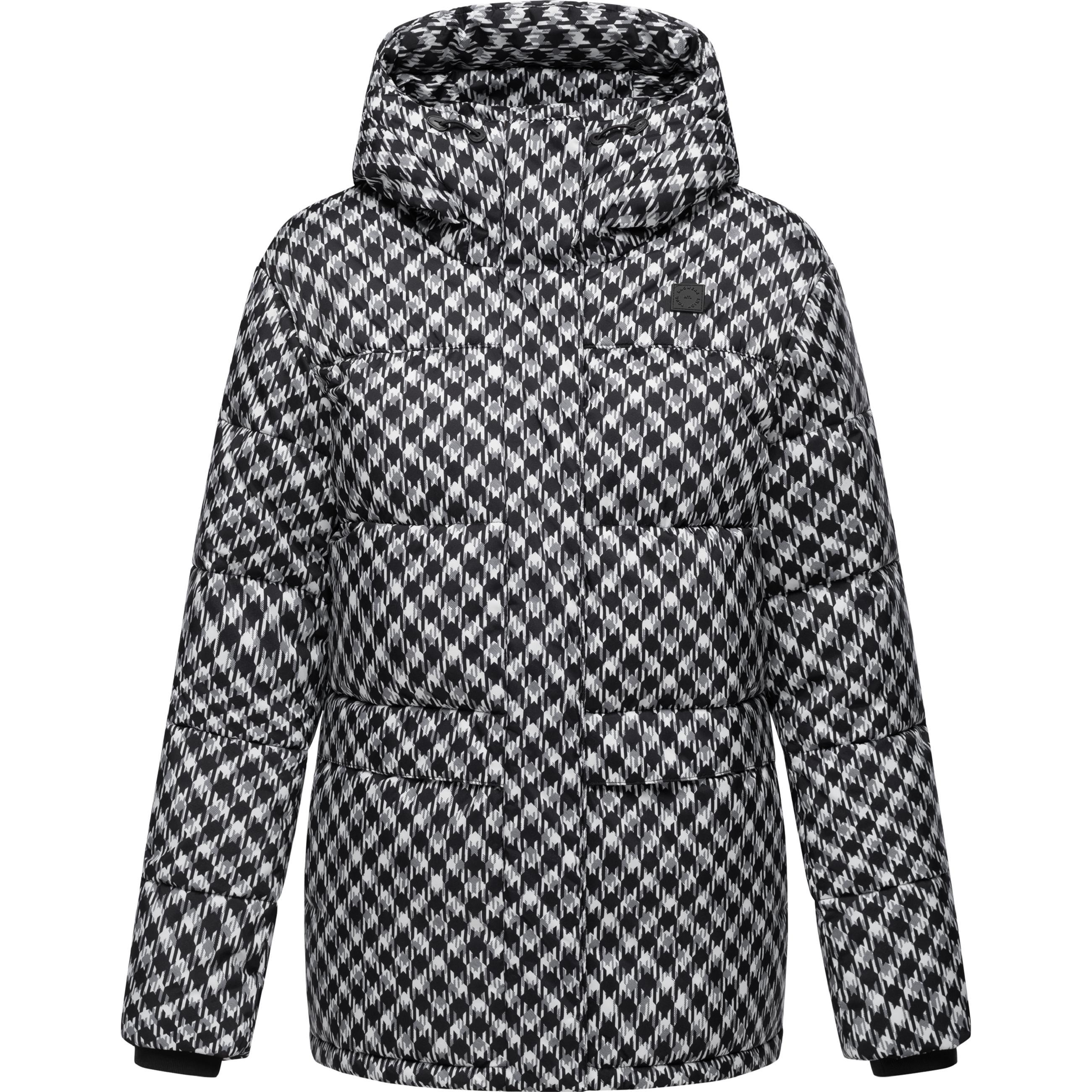 Thumbnail - Ragwear, Damen, Jacke, Wikesh Print (4XL), Schwarz, 4XL
