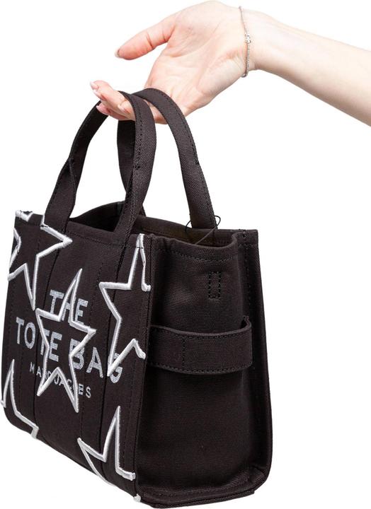 Actual product image Marc Jacobs the small tote i canvas with embroidered stars