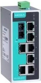 Produktbild Moxa EDS-208A-M-SC-T - Unverwalteter Ethernet-Switch mit 7 10/100BaseT(X)-Ports (8 Ports)