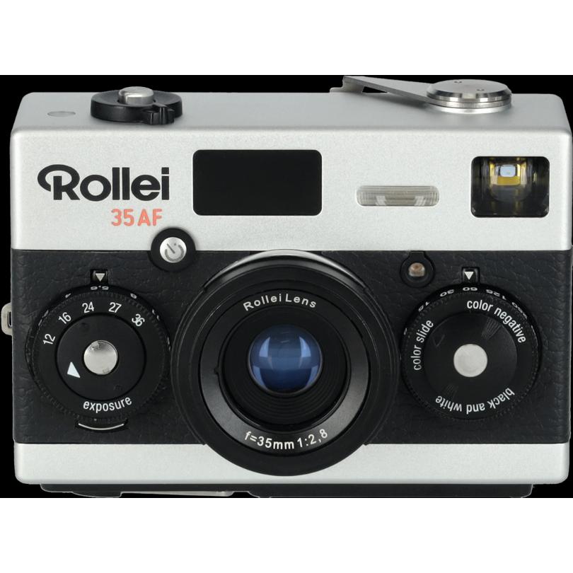 Rollei 35AF Camera, Analogkamera, Silber, Schwarz