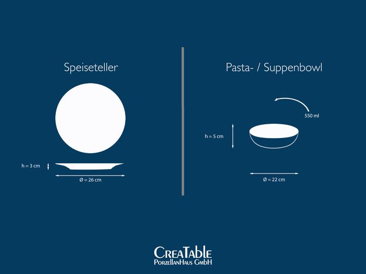 Produktbild CreaTable Nordic Fjord (6 Stück)