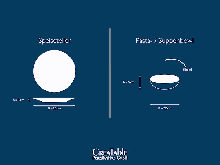 Actual product image CreaTable Nordic Fjord (6 Piece)