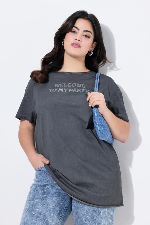 Produktbild Angel of Style T-Shirt, oversized, Glitzer-Schriftzug, Rücken Flügel (42)