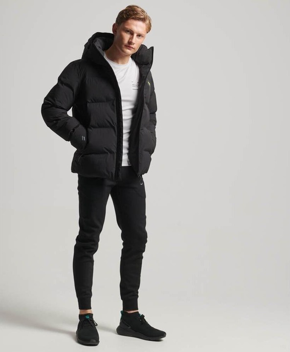 Produktbild Superdry Gerade geschnittene Daunenjacke mit Kapuze (L)