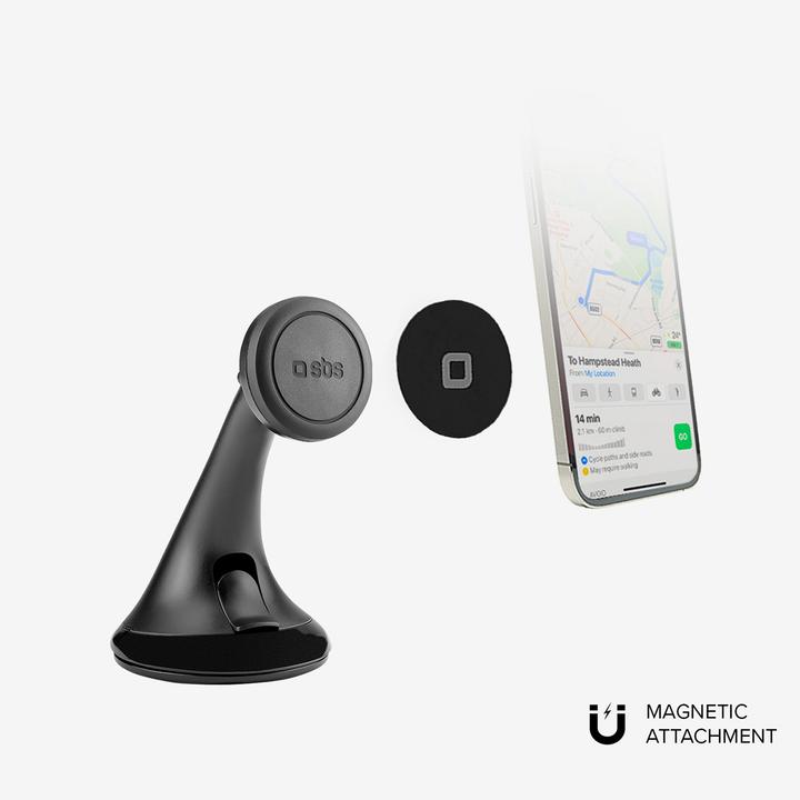 Actual product image SBS Magnetic car holder with Wide Line suction cup