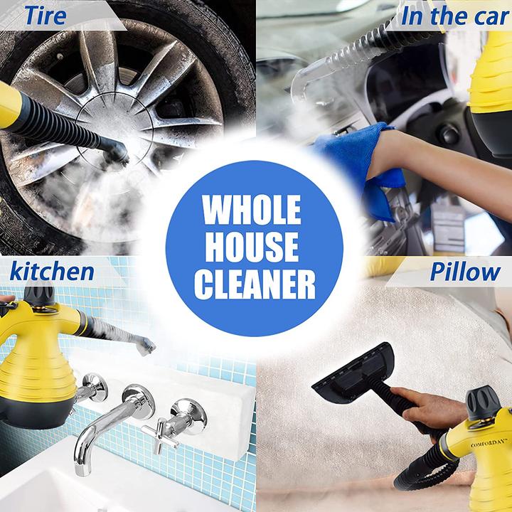 Image du produit Comforday Nettoyeur à vapeur manuel avec 12 accessoires