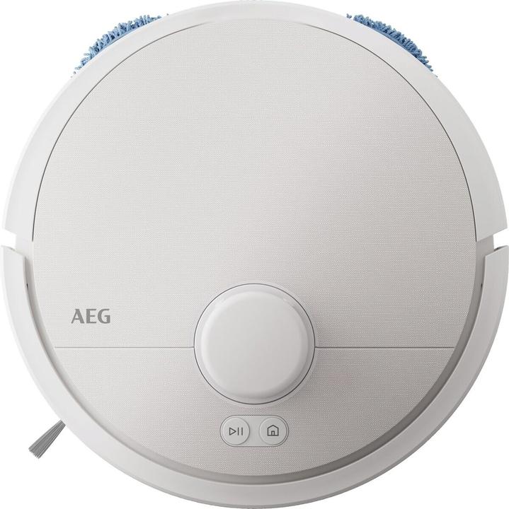 Actual product image AEG AR81UW3SW Saugroboter mit Wischfunktion, LiDAR und KI-Navigation, Präzise Hinderniserkennung, bi (Wiping pads (rotating))