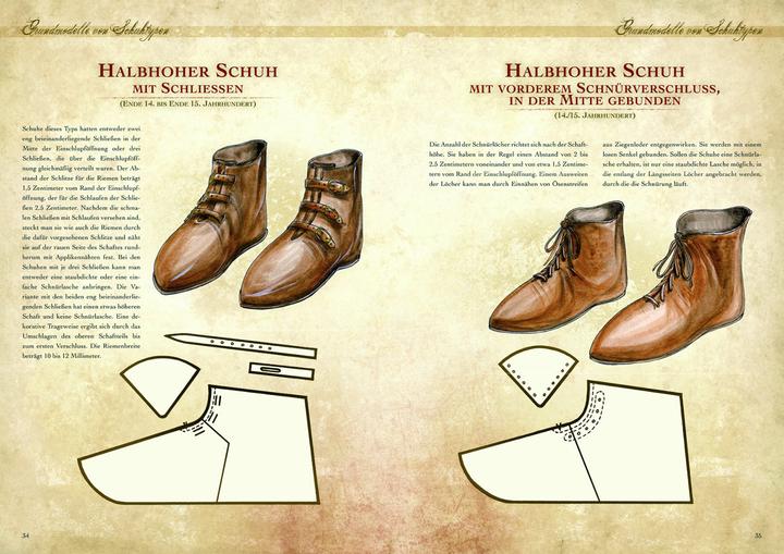 Produktbild Kleidung des Mittelalters selbst anfertigen - Schuhe des Hoch- und Spätmittelalters (Deutsch, Kay Elzner, Stefan von der Heide, 2011)
