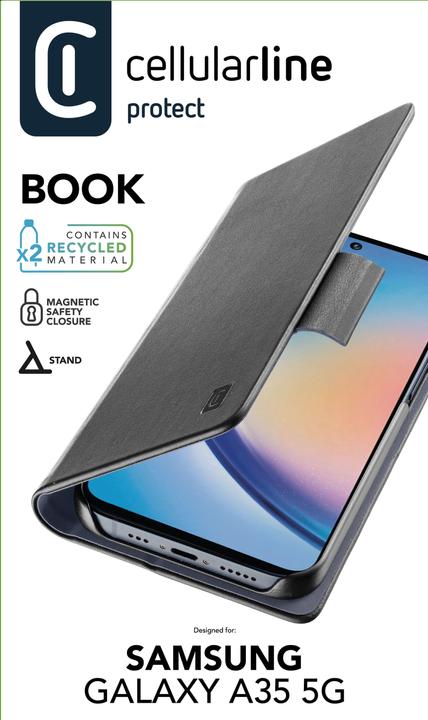 Produktbild Cellularline Book Case für Samsung A35 5G Black (Samsung Galaxy A35)