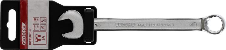 Actual product image Gedore Red red Combination spanner, SW 14 mm, matt satin finish, chrome vanadium steel, silver (14 mm)