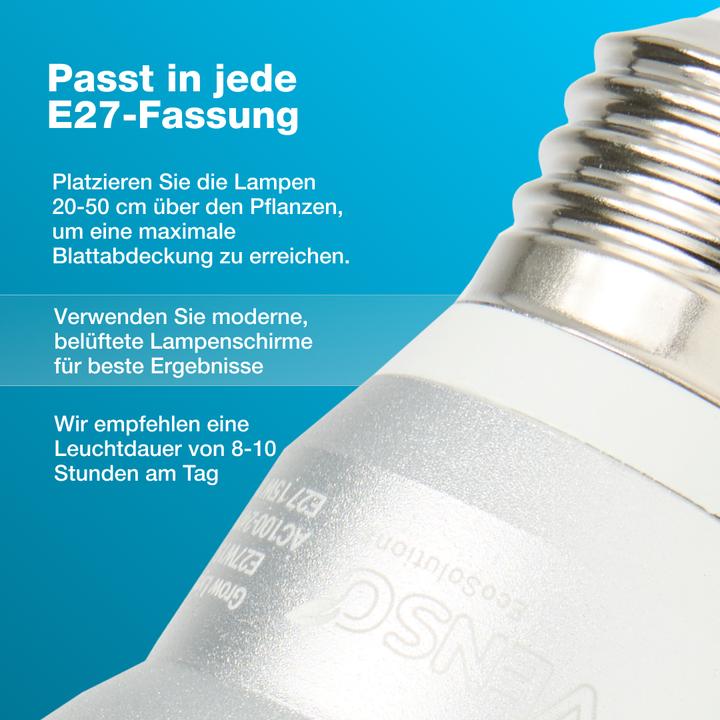 Produktbild Venso E27 Pflanzenlampe (LED, 240 V)