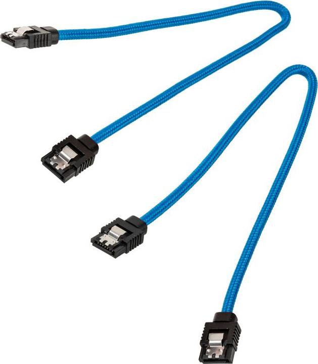 Actual product image Corsair Premium Sleeved SATA 2-Pack