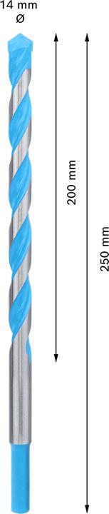 Produktbild Bosch Professional Zubehör EXPERT CYL-9 MultiConstruction Bohrer, 14 x 150 x 200 mm (14 Millimeter)