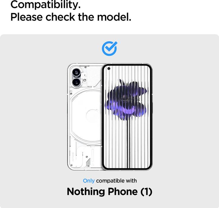 Actual product image Spigen Tempered Glass (2 pcs., Nothing Phone (1))