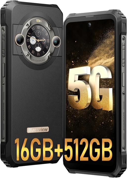 Image du produit Blackview BL9000 5G (Double Sim - Écran 6.78" - 512 Go, 12 Go RAM) Noir (512 Go, Noir, 6.78", Double SIM, 5G)