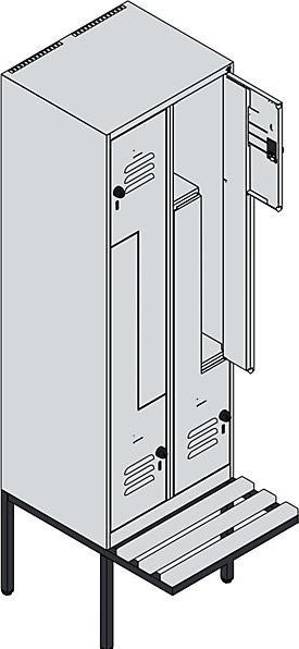 Produktbild C+P Z-Spind Classic PLUS Sitzbank (60 cm, 212 cm)
