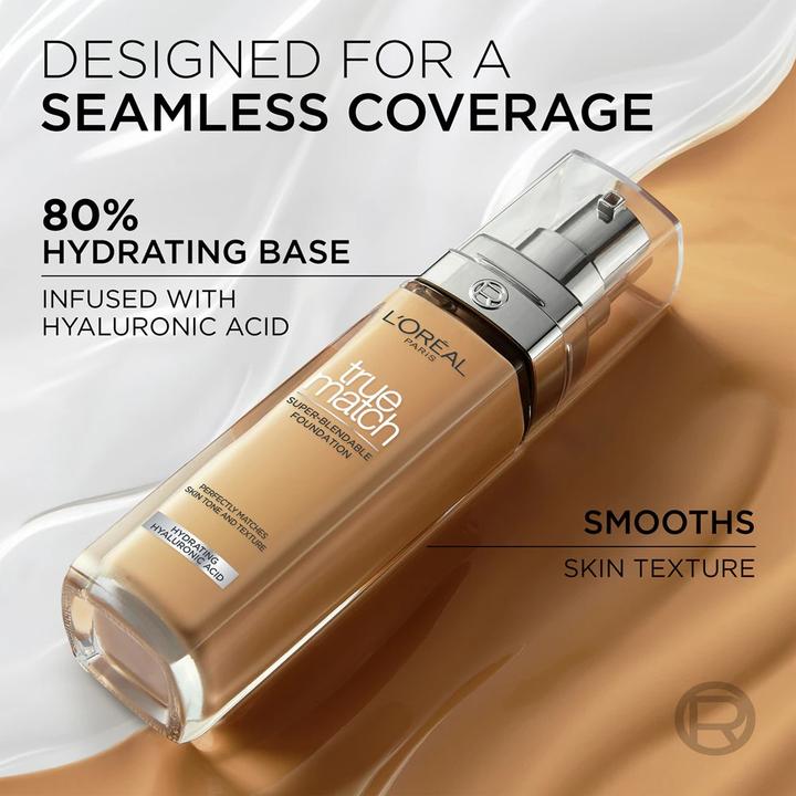 Immagine prodotto L'Oréal Paris Fondotinta True Match Super Blendable (6D/W Miele dorato, Caldo medio)