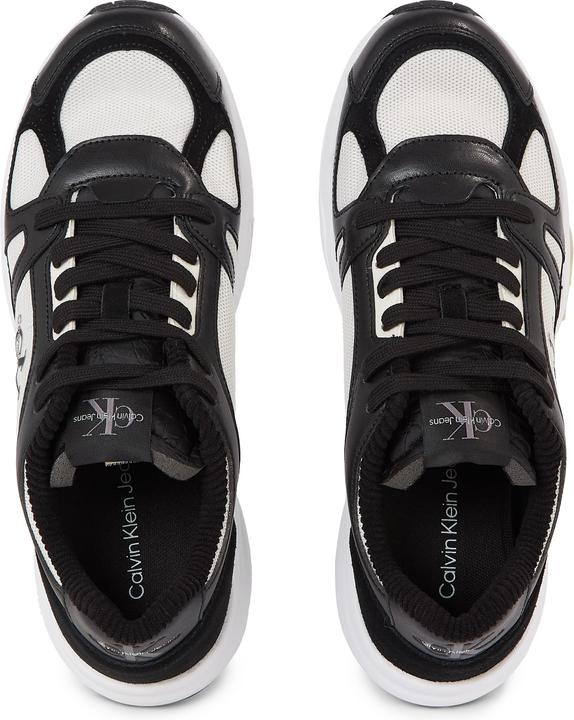 Actual product image Calvin Klein Retro Tennis Lace up Heren Sneakers - Zwart/Wit - Maat 42 (42)