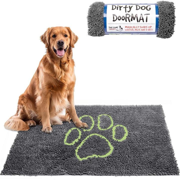 Image du produit Dog Gone Smart Paillasson Dirty Dog Gris froid 90x66cm (Chien)