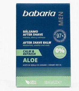 Actual product image Babaria AMOSVITAL Aloe and Cannabis Seed Oil After Shave Balm (Aftershave balm)