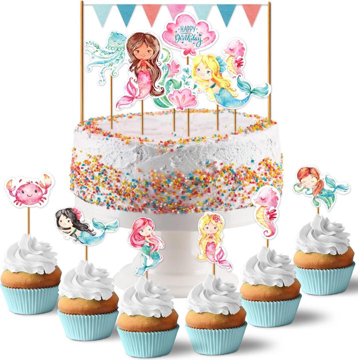 Actual product image Papierdrachen Cake topper (19 pcs.)