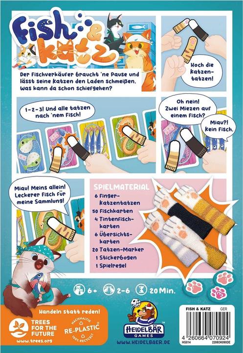 Produktbild Familienspiel Fish & Katz -DE- (Deutsch, 2 - 6 Spieler)