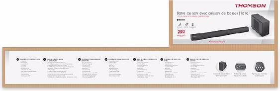 Produktbild Thomson Soundbar SB200BT - black (200 W, 2.1 Kanal)