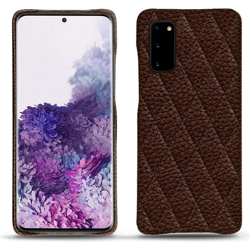Noreve Lederschutzhülle (Samsung Galaxy S20), Smartphone Hülle, Braun