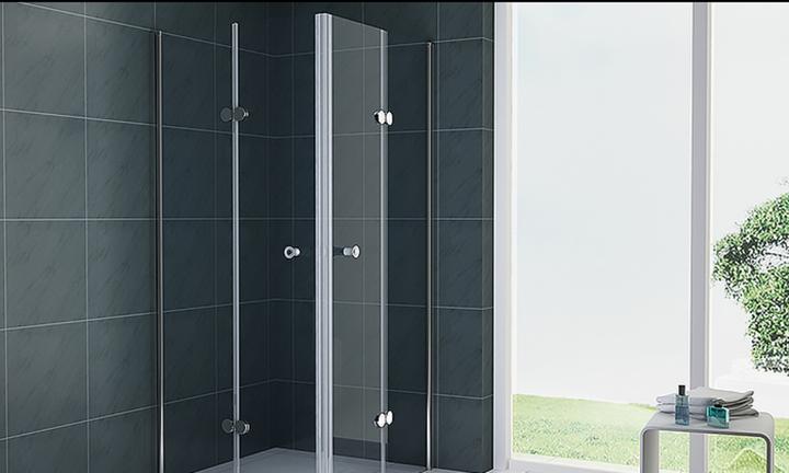 Immagine prodotto Jet-Line Doccia pieghevole 100x100x200cm in vetro trasparente (95 cm, 95 cm, 200 cm)