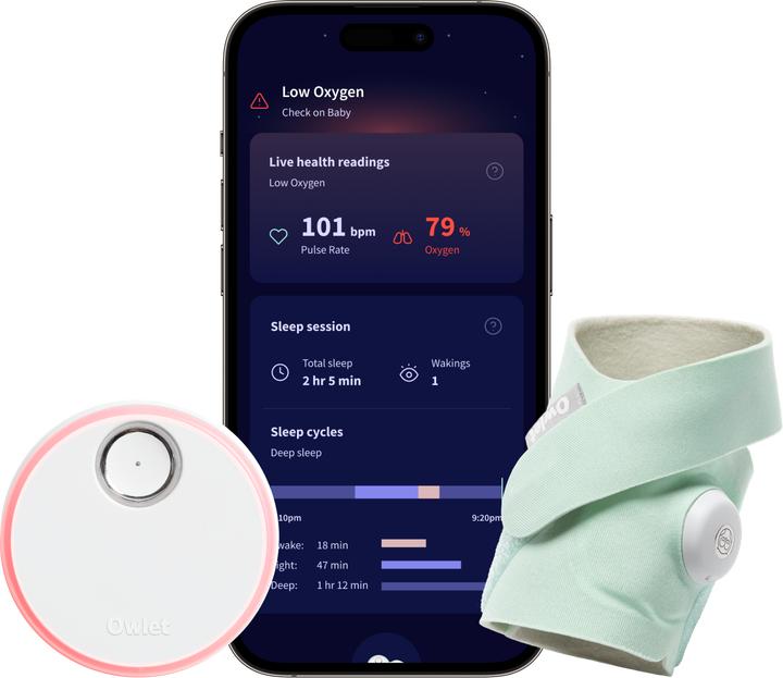 Image du produit Owlet Chaussette de rêve (Babyphone Audio, 50 m)